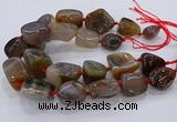 CNG3045 25*30mm - 30*40mm nuggets agate gemstone beads