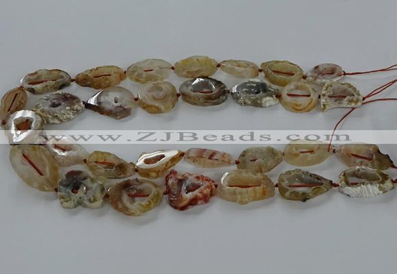 CNG3060 15.5 inches 13*18mm - 18*25mm freeform druzy agate beads
