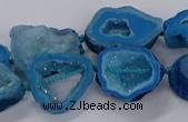 CNG3065 15.5 inches 13*18mm - 18*25mm freeform druzy agate beads