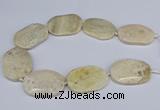 CNG3073 15.5 inches 30*45mm - 35*50mm freeform chrysanthemum agate beads