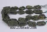 CNG3076 15.5 inches 20*30mm - 22*40mm nuggets green kyanite beads