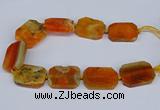 CNG3080 15.5 inches 30*40mm - 35*45mm freeform agate beads