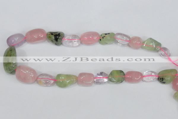 CNG310 15.5 inches 10*14mm – 20*22mm nuggets mixed quartz beads