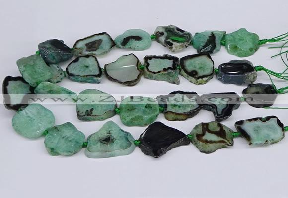 CNG3171 15.5 inches 15*20mm - 25*30mm freeform druzy agate beads