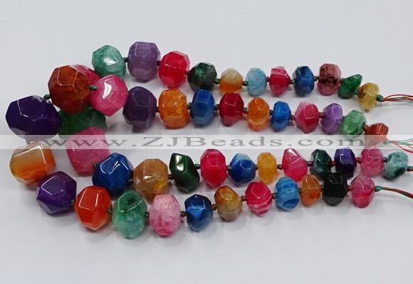 CNG3180 15.5 inches 12*16mm - 25*30mm nuggets agate beads