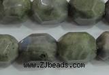 CNG320 15.5 inches 15*20mm faceted nuggets labradorite gemstone beads