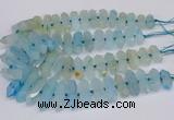 CNG3225 15.5 inches 10*25mm - 12*45mm faceted nuggets agate beads