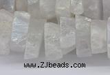 CNG3235 15.5 inches 20*25mm - 25*30mm nuggets plated white crystal beads