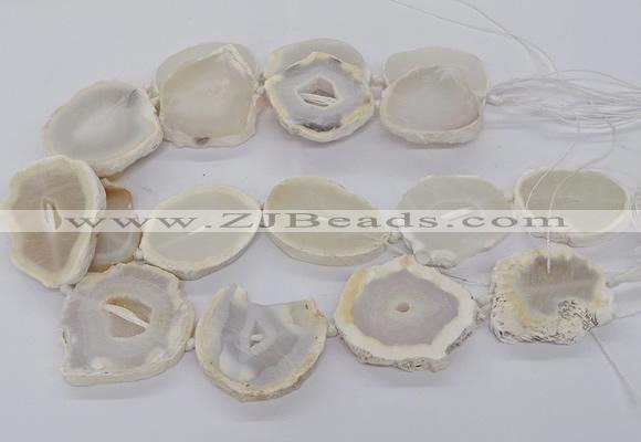 CNG3300 30*35mm - 35*40mm freeform druzy agate beads