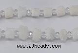 CNG3320 15.5 inches 4*6mm - 8*10mm nuggets plated druzy agate beads