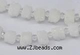 CNG3333 15.5 inches 6*8mm - 10*14mm nuggets plated druzy agate beads