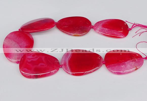 CNG3351 15.5 inches 40*50mm - 45*60mm freeform agate beads