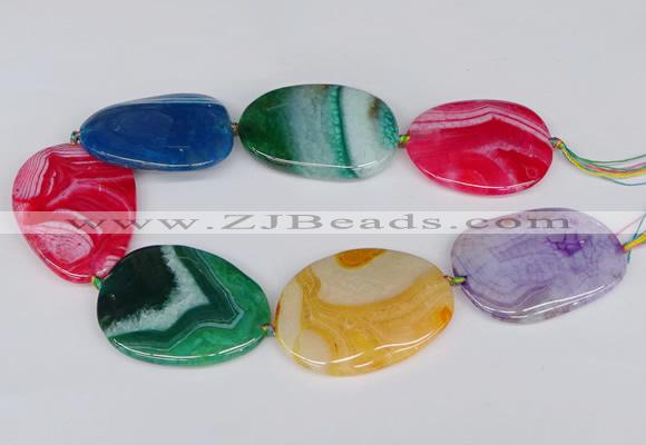 CNG3355 15.5 inches 40*50mm - 45*60mm freeform agate beads