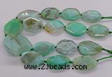 CNG3362 15.5 inches 30*35mm - 35*45mm faceted freeform agate beads