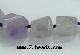 CNG338 15.5 inches 8*10mm - 18*22mm faceted nuggets amethyst beads