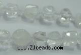 CNG341 15.5 inches 8*10mm - 15*18mm faceted nuggets white crystal beads