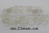 CNG3421 15.5 inches 15*20mm - 20*30mm nuggets white crystal beads