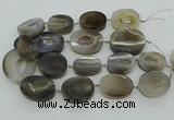 CNG3450 15.5 inches 30*35mm - 35*45mm freeform druzy agate beads