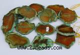 CNG3460 15.5 inches 35*40mm - 45*55mm freeform agate beads