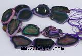 CNG3461 15.5 inches 35*40mm - 45*55mm freeform agate beads
