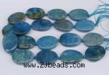 CNG3484 25*35mm - 30*40mm freeform chrysanthemum agate beads