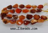 CNG3508 15.5 inches 15*20mm - 18*25mm faceted nuggets agate beads