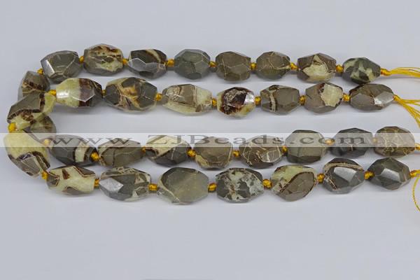CNG3528 15.5 inches 13*18mm - 15*20mm faceted nuggets devil jasper beads