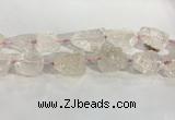 CNG3559 15.5 inches 18*20mm - 25*30mm nuggets rough rose quartz beads