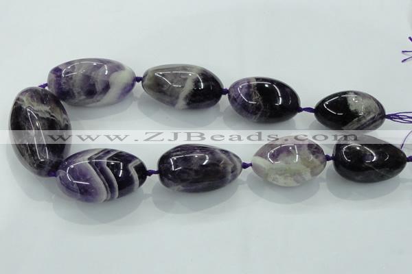 CNG356 15.5 inches 20*30mm - 30*40mm nuggets amethyst beads