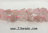 CNG3560 15.5 inches 18*20mm - 25*30mm nuggets rough rose quartz beads