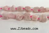 CNG3561 15.5 inches 18*20mm - 25*30mm nuggets rough rose quartz beads