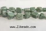 CNG3565 18*20mm - 25*30mm nuggets rough green aventurine beads