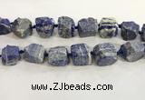 CNG3570 15.5 inches 18*20mm - 25*30mm nuggets rough lapis lazuli beads