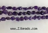 CNG3581 15.5 inches 8*10mm - 10*12mm nuggets amethyst beads