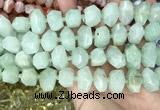 CNG3608 15.5 inches 13*20mm - 15*24mm faceted nuggets light prehnite beads
