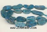 CNG3622 20*35mm - 30*45mm freeform plated druzy agate beads