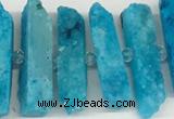 CNG3632 15.5 inches 5*30mm - 8*35mm sticks druzy agate beads