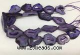 CNG3638 15.5 inches 22*30mm - 30*40mm freeform druzy agate beads