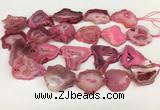 CNG3639 15.5 inches 22*30mm - 30*40mm freeform druzy agate beads