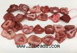 CNG3640 15.5 inches 22*30mm - 30*40mm freeform druzy agate beads