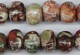 CNG37 15.5 inches 11*15mm nuggets rainforest agate gemstone beads
