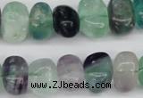 CNG39 15.5 inches 11*15mm nuggets fluorite gemstone beads