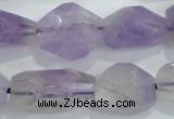 CNG390 15.5 inches 13*15mm – 16*23mm faceted nuggets lavender amethyst bead