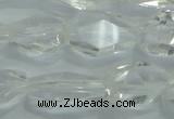 CNG402 15.5 inches 15*20mm faceted nuggets white crystal beads