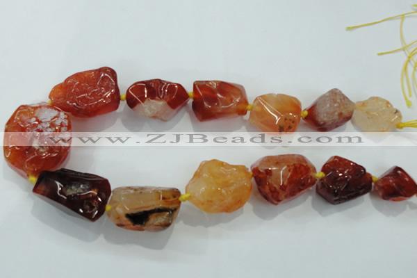 CNG414 15.5 inches 18*20mm - 28*40mm nuggets agate gemstone beads