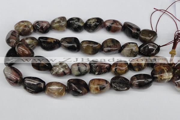 CNG46 15.5 inches 18*25mm nuggets staurolite gemstone beads