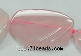 CNG460 15.5 inches 20*30mm - 45*55mm nuggets rose quartz beads