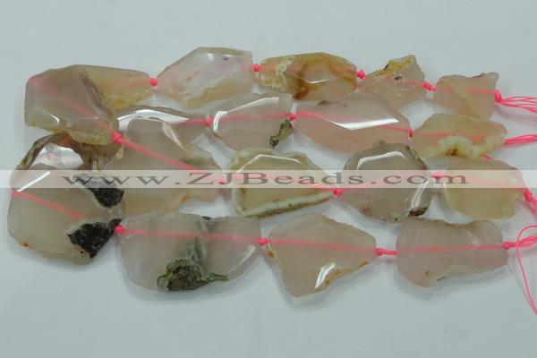 CNG497 15 inches 15*20mm – 25*42mm faceted nuggets agate beads
