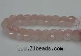 CNG5003 15.5 inches 12*16mm - 15*20mm faceted nuggets rose quartz beads