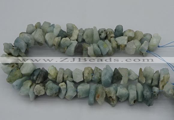 CNG5012 15.5 inches 10*15mm - 15*20mm nuggets aquamarine beads